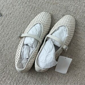 H&M braided flats in white